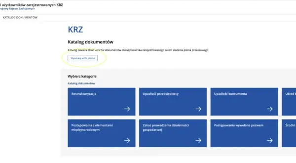 Jak złożyć wniosek o upadłość konsumencką przez KRZ? Pełny poradnik