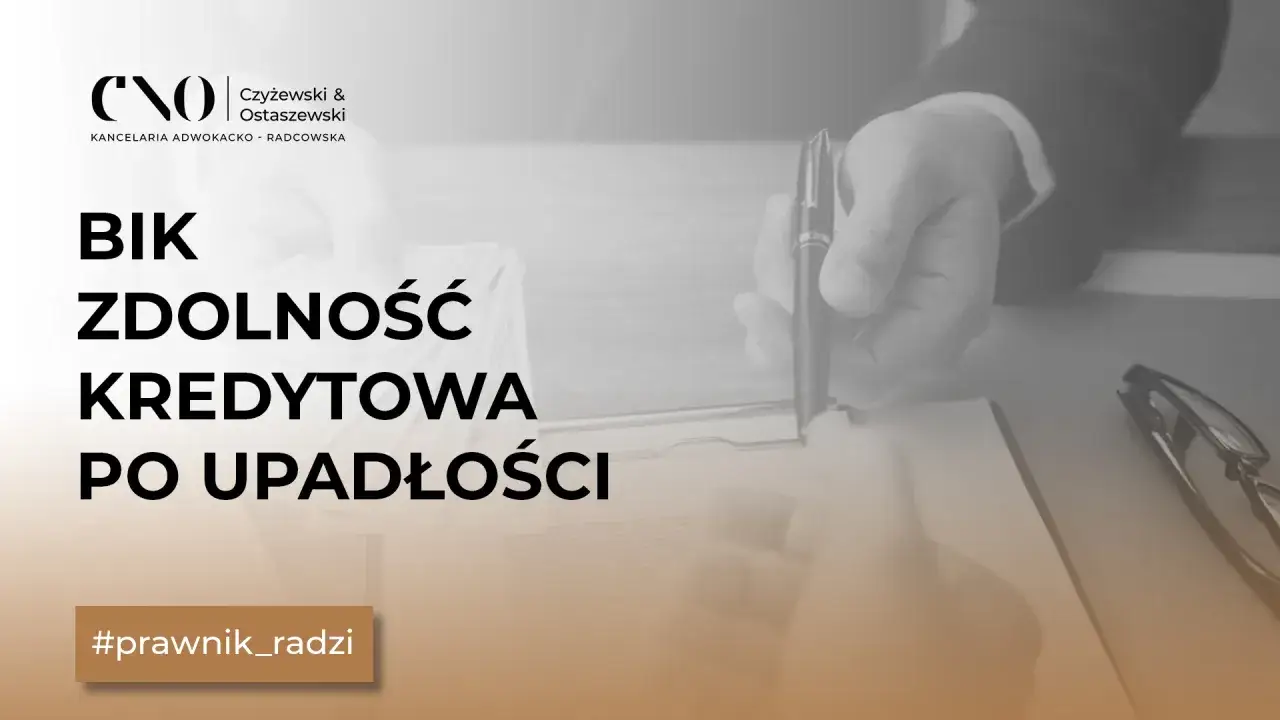 raport BIK upadłość konsumencka
