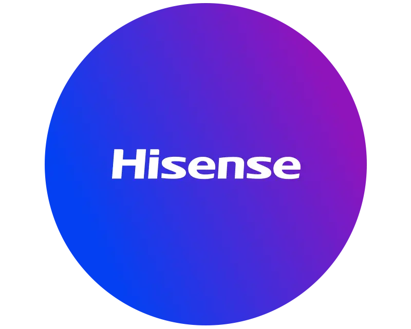 Hisense logo i produkty