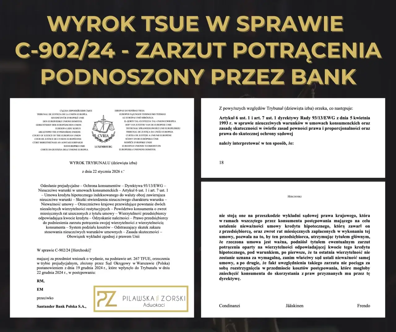 Trybunał Sprawiedliwości Unii Europejskiej wyrok frankowy